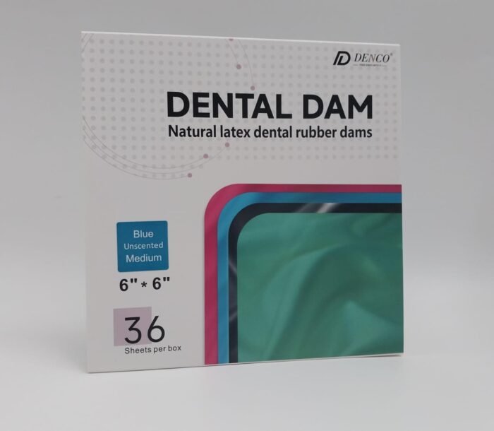 ⁦Denco Blue Natural Latex Dental Rubber Dams⁩ - الصورة ⁦1⁩