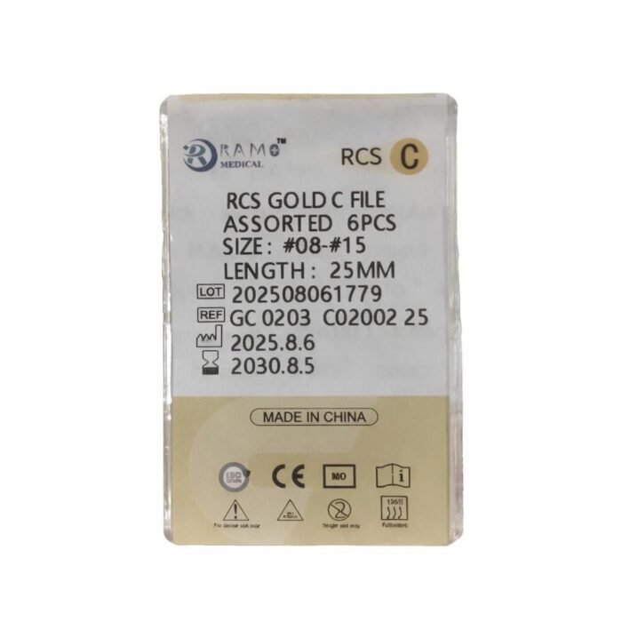 photo_٢٠٢٦-٠١-١٥_١٤-٥٠-٠٦ RAMO RCS GOLD C FILE ASSORTED 6pcs #8~15 25mm - الصورة 1